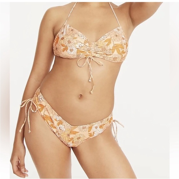 J. Crew Zinnia Floral in Spanish- Villa Top Bottoms and Sarong. All size large. - Picture 1 of 12